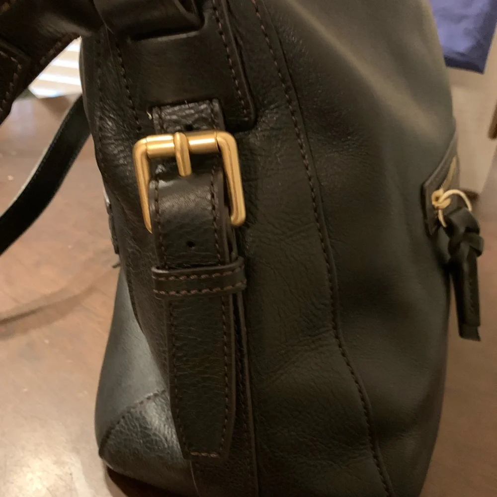 Dooney & Bourke Black Leather Crossbody Bag - Picture 6 of 13
